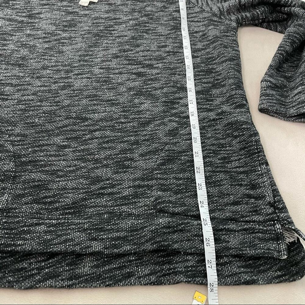 J.Crew Gray Turtleneck Tunic Heather Gray Sweater Sweatshirt Size S/M Pockets - Picture 9 of 10